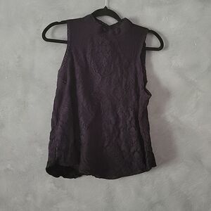 Lace high neck blouse